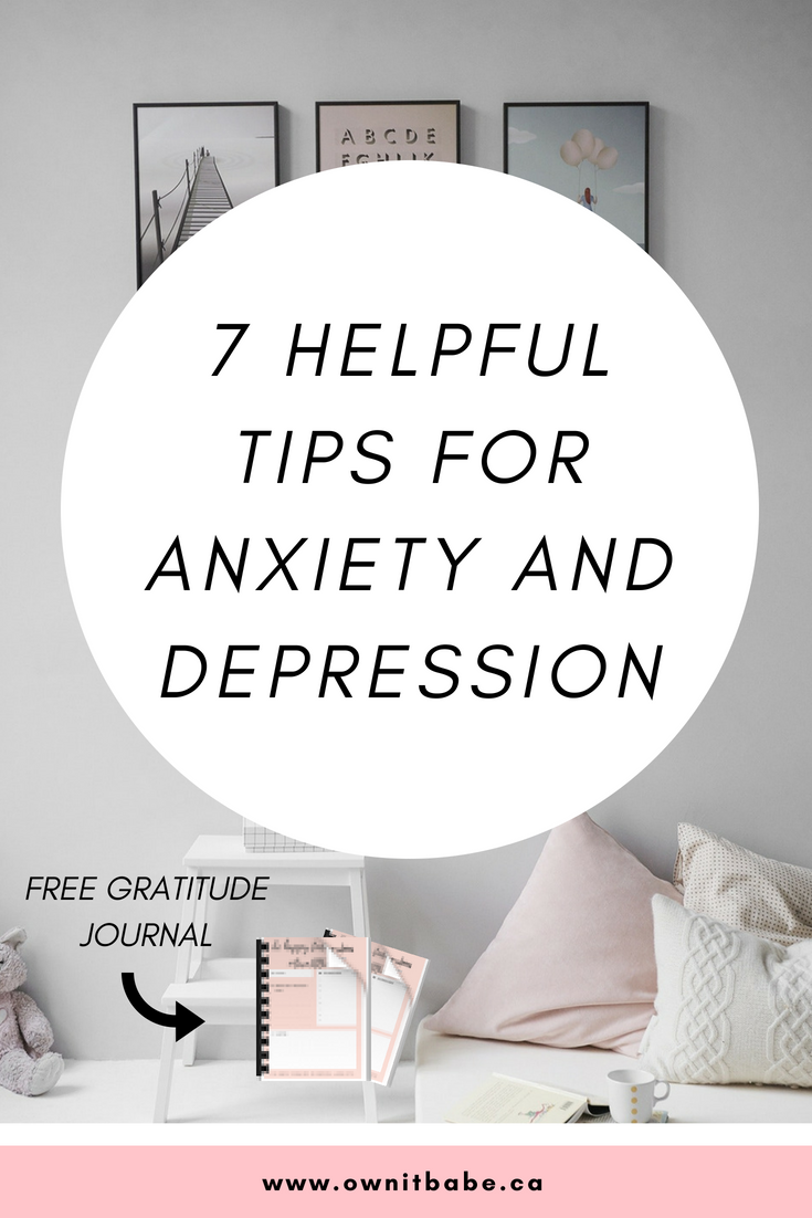 tips for anxiety and depression
