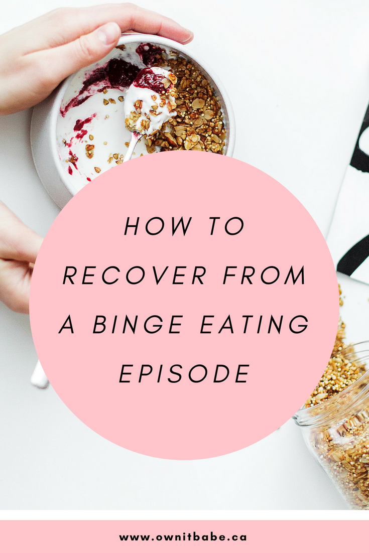 what to do after a binge eating episode