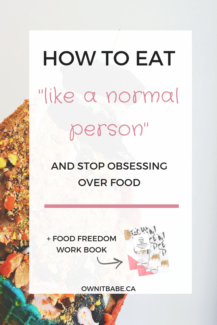First off, there's no such thing as "normal", but when I used to struggle with binge eating episodes, followed by severe food restriction, I always wondered what it feels like to "eat like a normal person". In this article, I am sharing my Top 3 Tips on ending the binge eating cycle (or the binge-restrict cycle) and finally finding food freedom. #intuitiveeating #bingeeating #foodfreedom