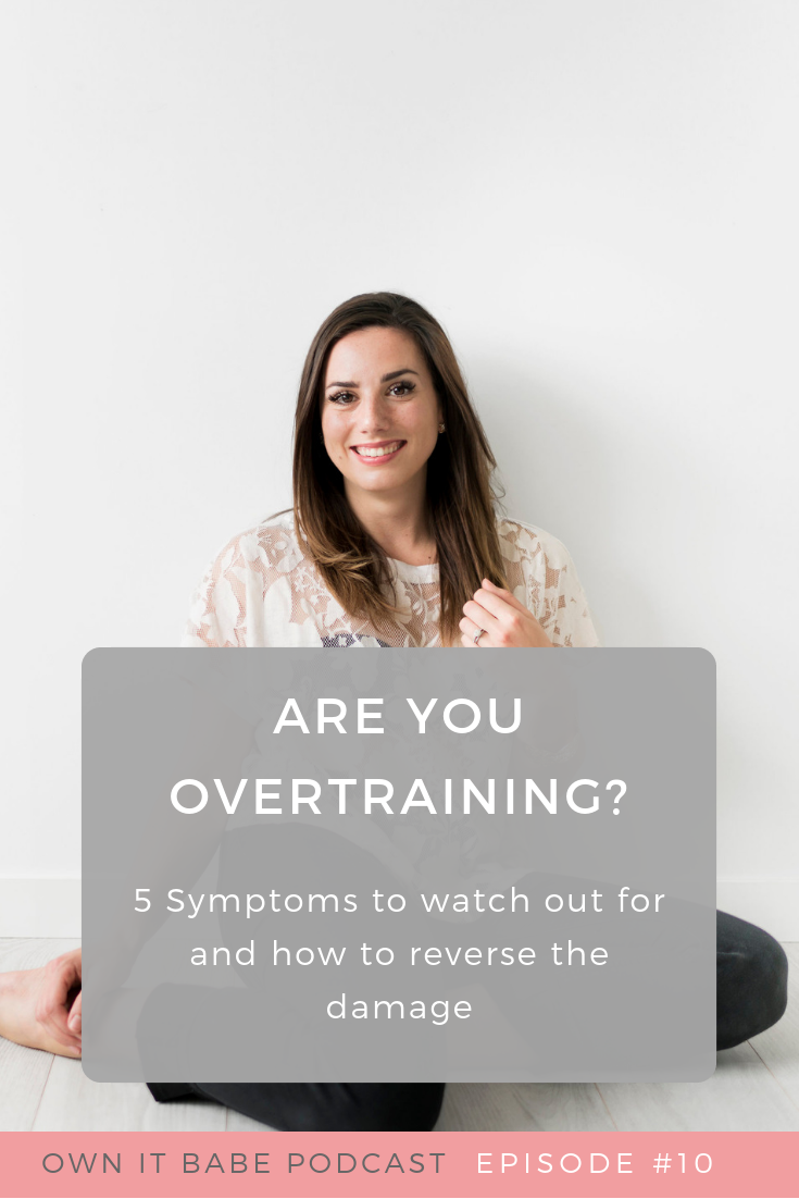 Overtraining is very common amongst people that diet, want to lose weight or have a negative body image, as well as people with a history of disordered eating. I was one of them. In this Podcast Episode, I am sharing the 5 most common symptoms of overtraining and how to reverse the damage once and for all. #overtraining #exercise #mentalhealth