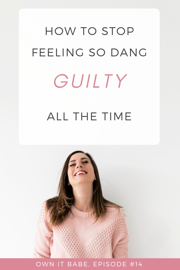 Do you feel guilty every time you eat a food you think is "bad for you"? Does this guilt weigh you down all the time? If yes, this Podcast episode is perfect for you, because I am diving deep into guilt. Guilt around food, guilt over not being a good enough partner, wife, mom, sister, friend, human... And how to finally free yourself from it! Episode #14, Own it Babe Podcast. ownitbabe.ca