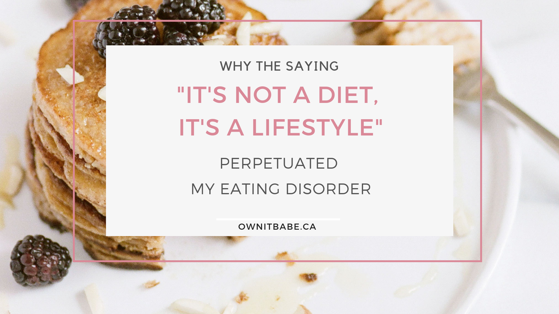 I used to say "It's not a diet, it's a lifestyle", but for me, it was an excuse to keep restricting food and exercising excessively. This caused a lot of mental and physical damage, so I am here to bust the myths today! #dieting #edrecovery
