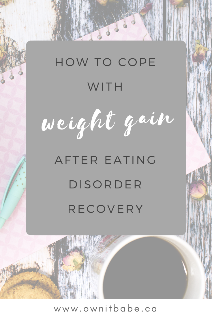 Eating Disorder Recovery is a challenging journey, but a very rewarding one, too. The weight gain can be one of the most challenging parts, but there are some ways to overcome those mental hurdles and practice body acceptance. Read this article to learn more #edrecovery #weightgain