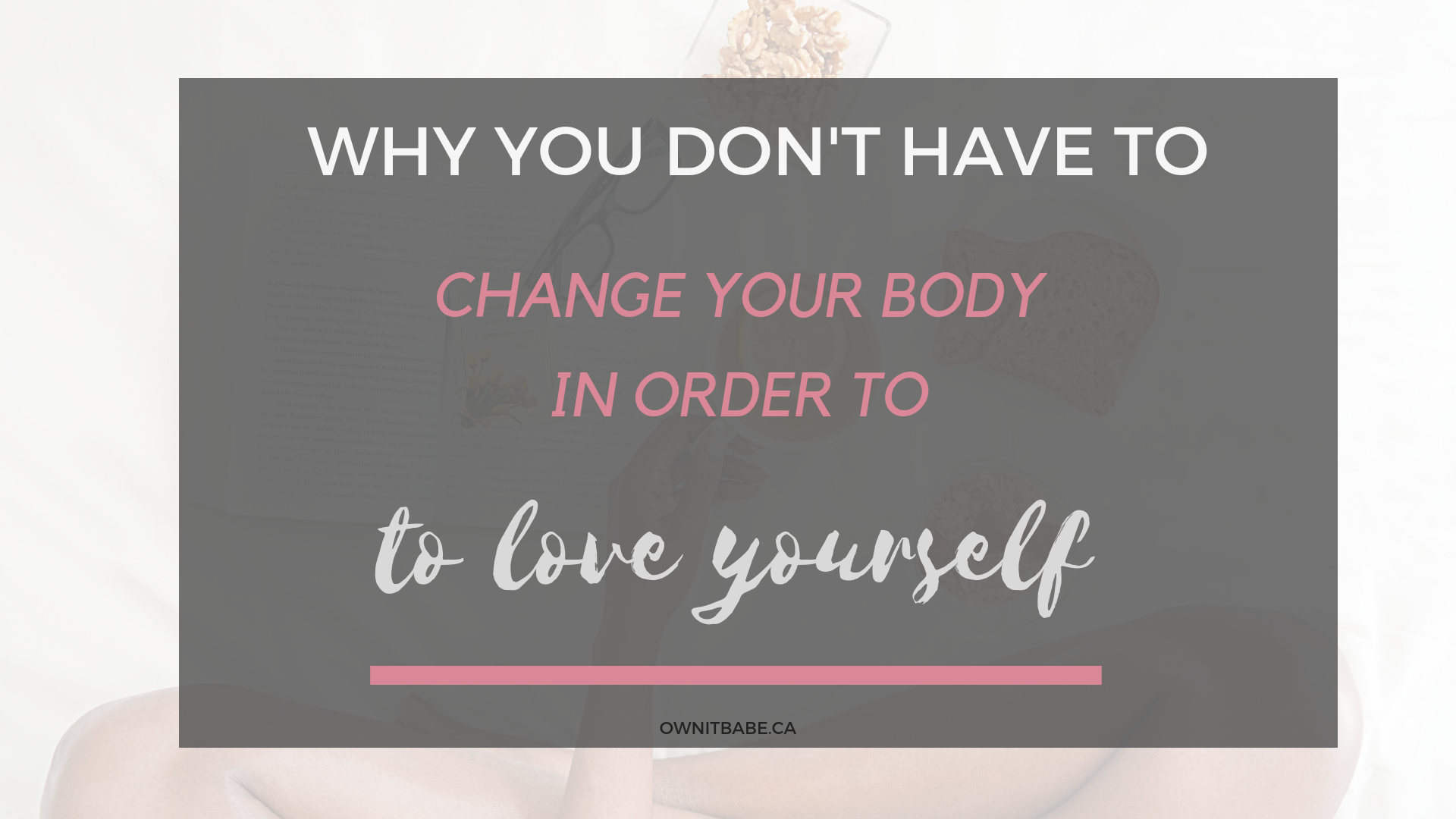 How you speak to yourself becomes your reality. In this article, I walk you though exactly how to shift your thoughts to create a lasting positive body image. Guess what, you do not have to change your body to embrace yourself and I want you to know how to harness the power of your mind to create more joy in your life.