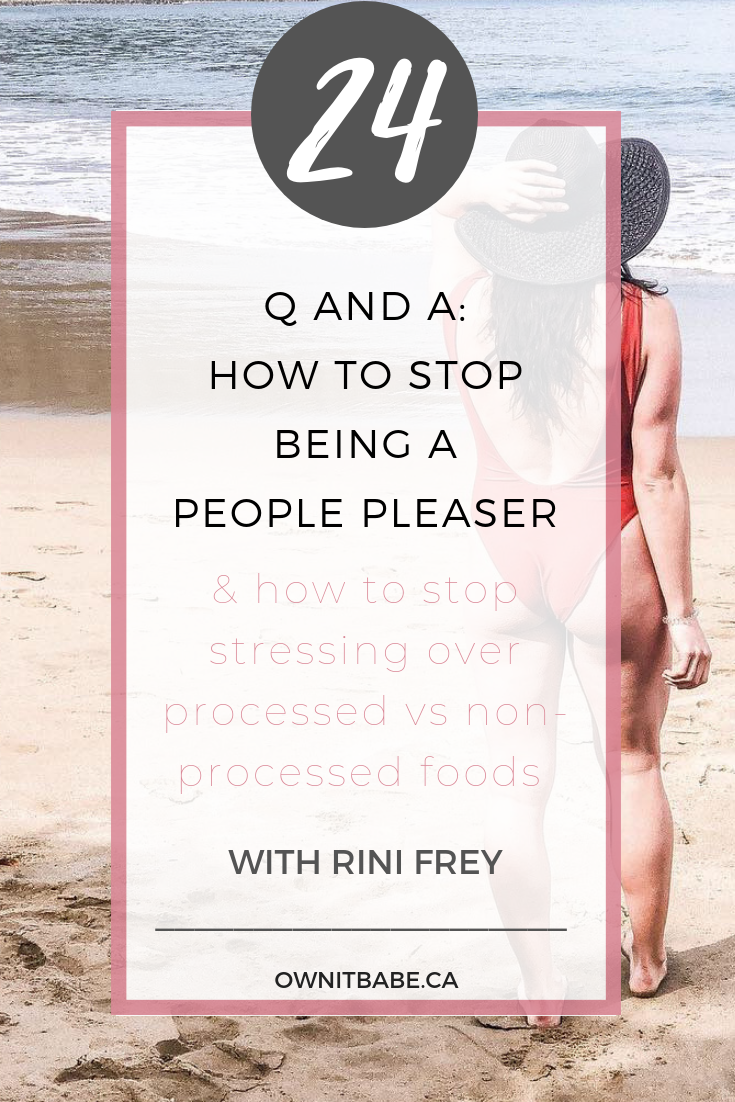 How to overcome the desire to change your personality based on not feeling good/smart/funny/popular enough, overcoming relapses in recovery and processed vs. non-processed foods. This Q and A episode is PACKED with so much value and will provide you with the answer to your most burning questions in eating disorder recovery and personal growth. #intuitiveeating #recovery by Rini Frey, Own it Babe Episode #24