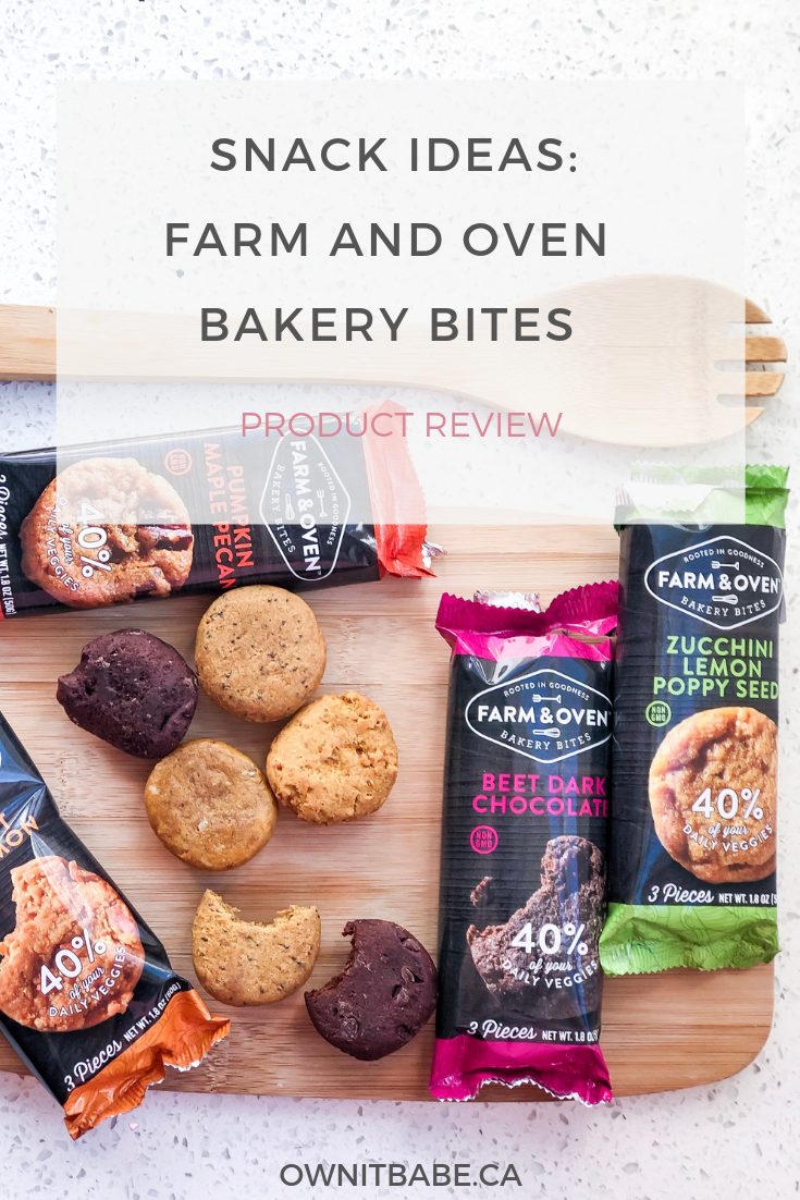 Farm and Oven Bakery Bites Product Review, by Rini Frey, ownitbabe.ca #snackideas #veggies #intuitiveeating